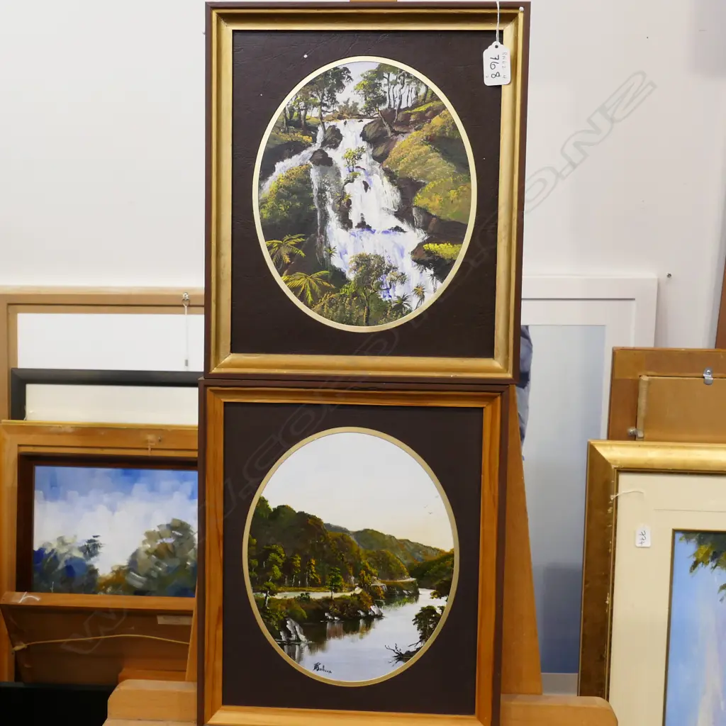 2 P. J. O'SULLIVAN OILS ON BOARD 'BULLER GORGE' & 'SUTHERLAND FALLS' Image 1++