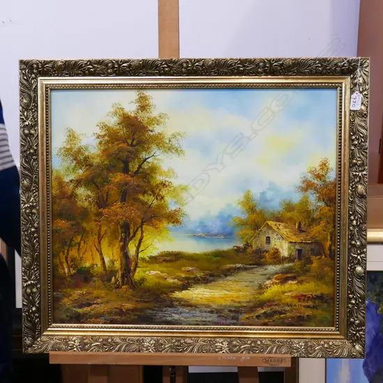 OIL PAINTING LANDSCAPE SIGNED WALLOCK