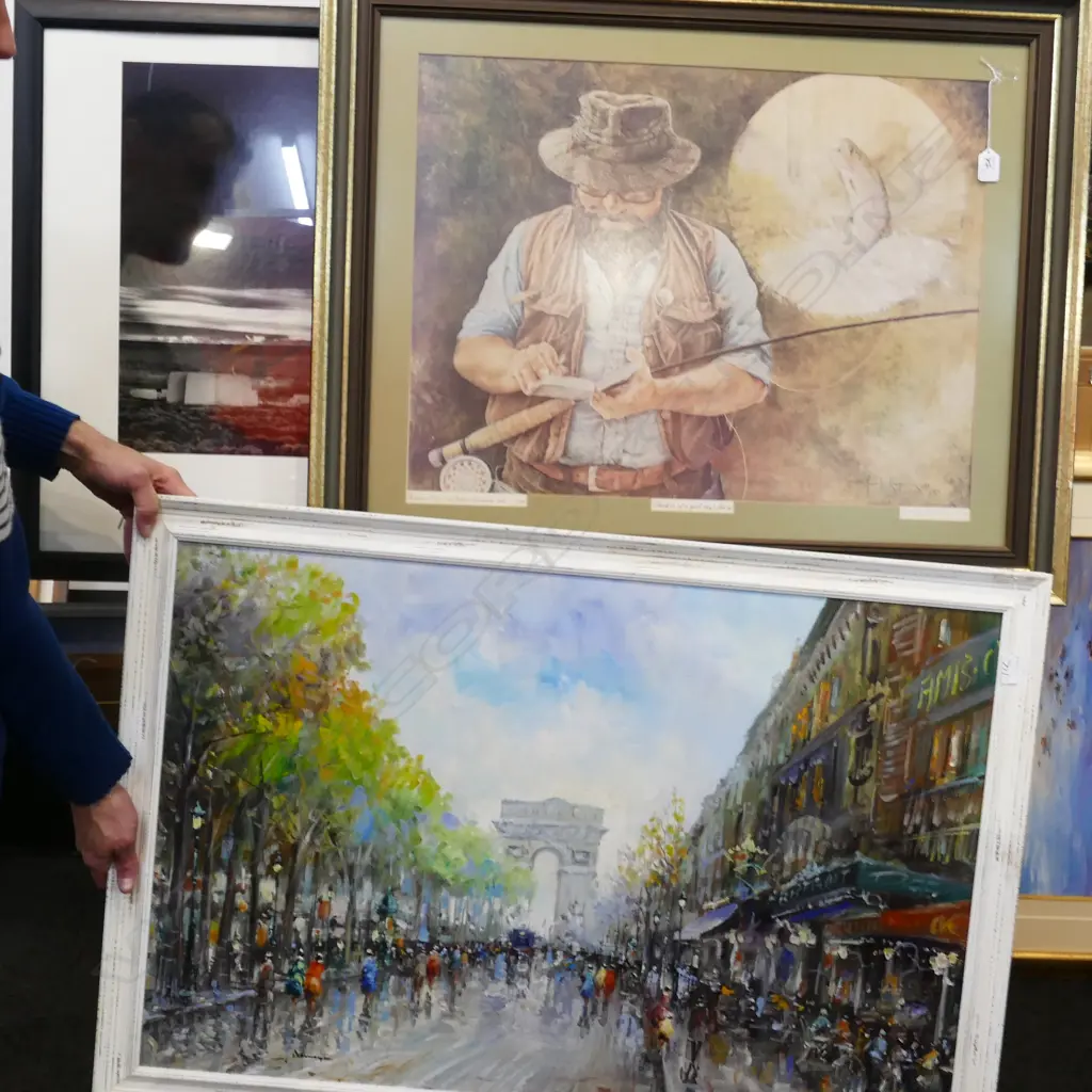 OIL OF PARIS /A ADAMS PRINT/+FISHING PRINT 1050 X 1270 MM Image 1++