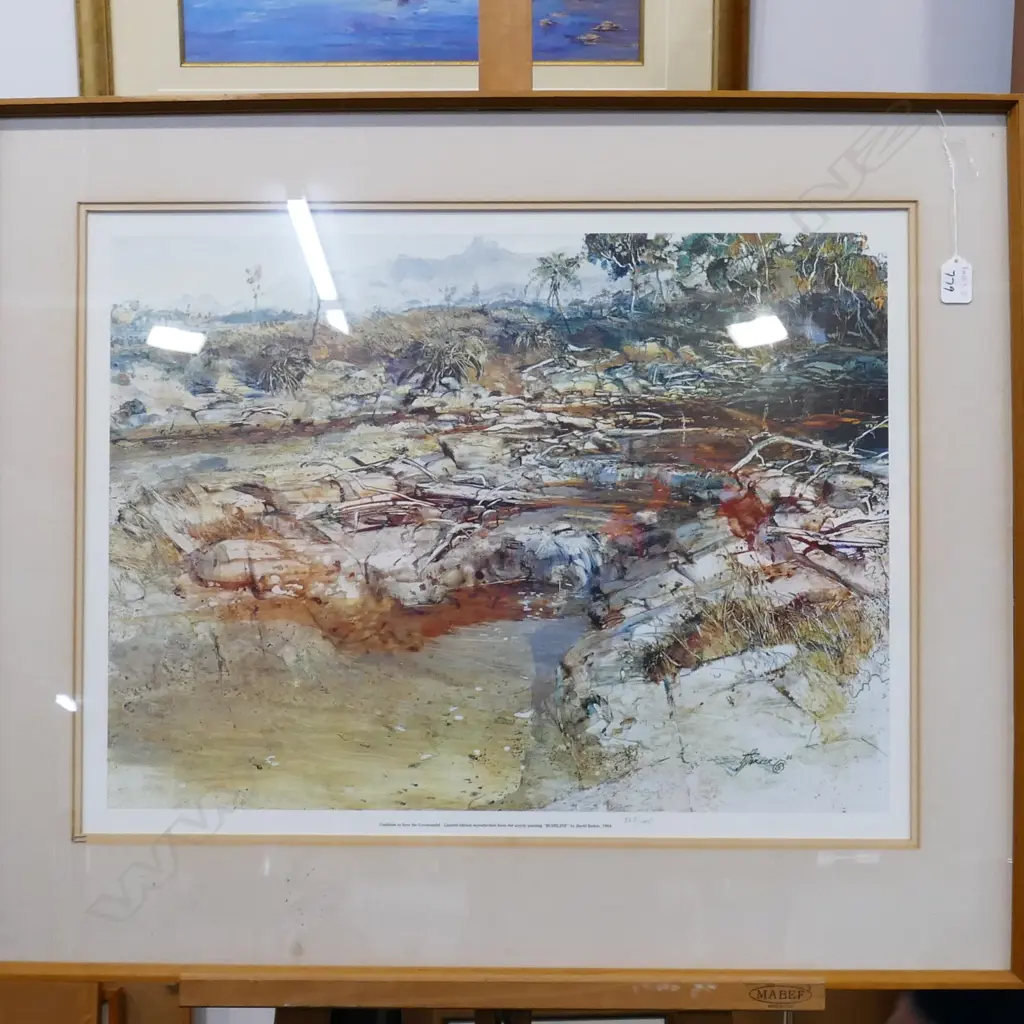 DAVID BARKER, LIMITED EDITION PRINT 'BUSHLINE' [COALITION TO SAVE THE COROMANDEL] 267/1000 Image 1++