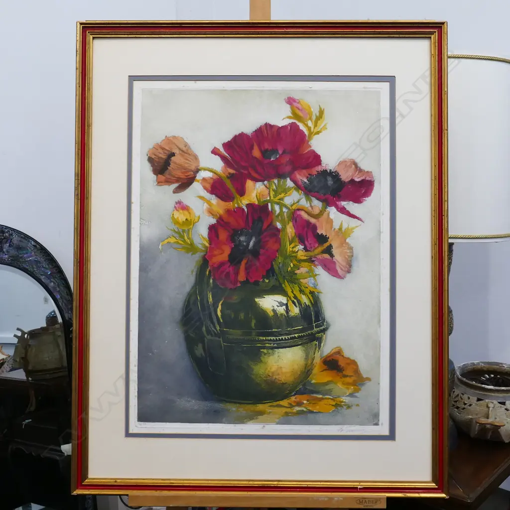 GUSTAVE FRAIPONT (FRENCH  (1849-1923) HAND COL LITHOGRAPH 300/350. 660 x 470mm Image 1++