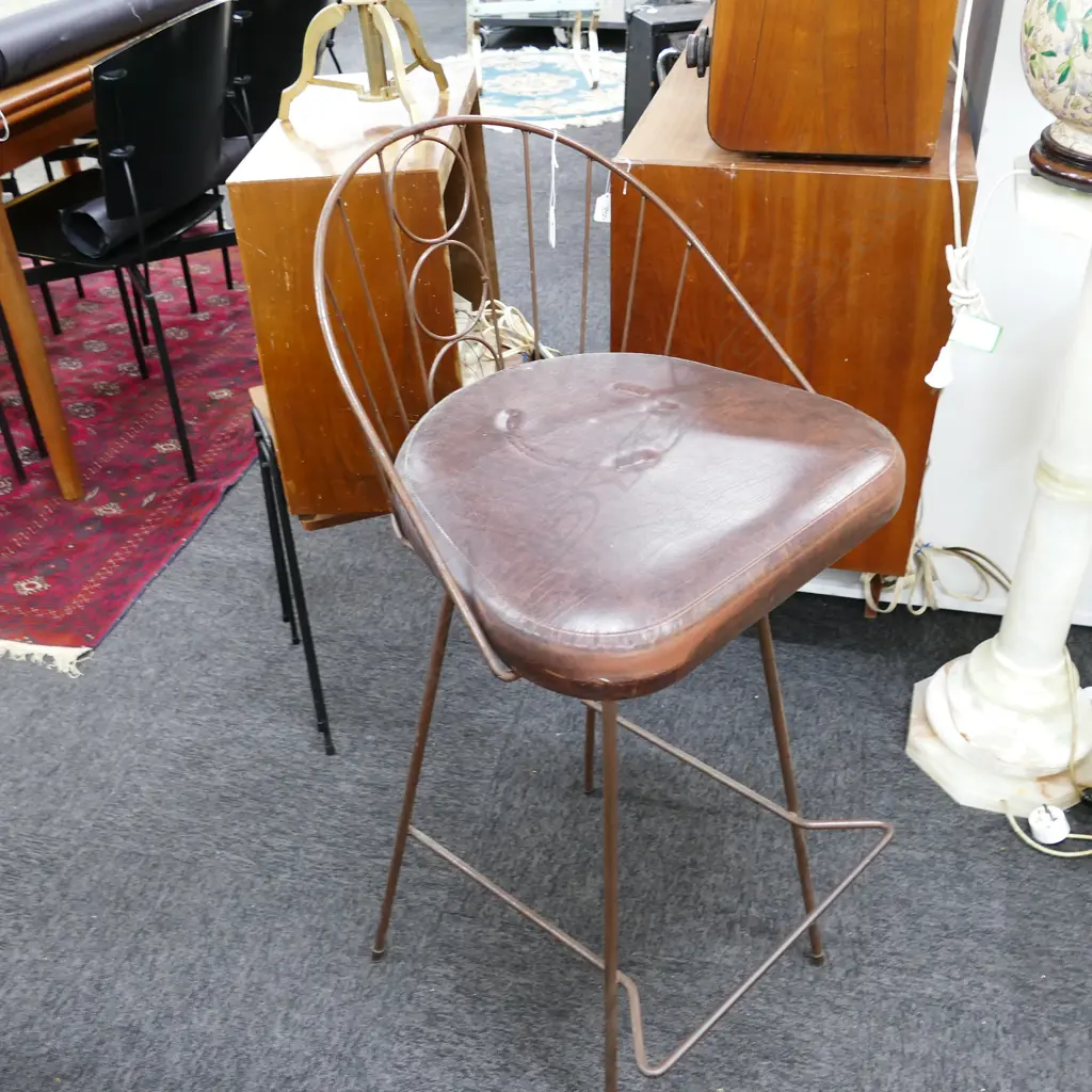 1960S WIRE BAR STOOL Image 1++