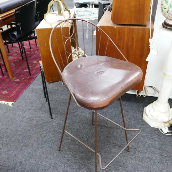 1960S WIRE BAR STOOL