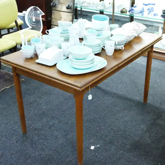 DANISH EXTENSION DINING TABLE H. 730MM