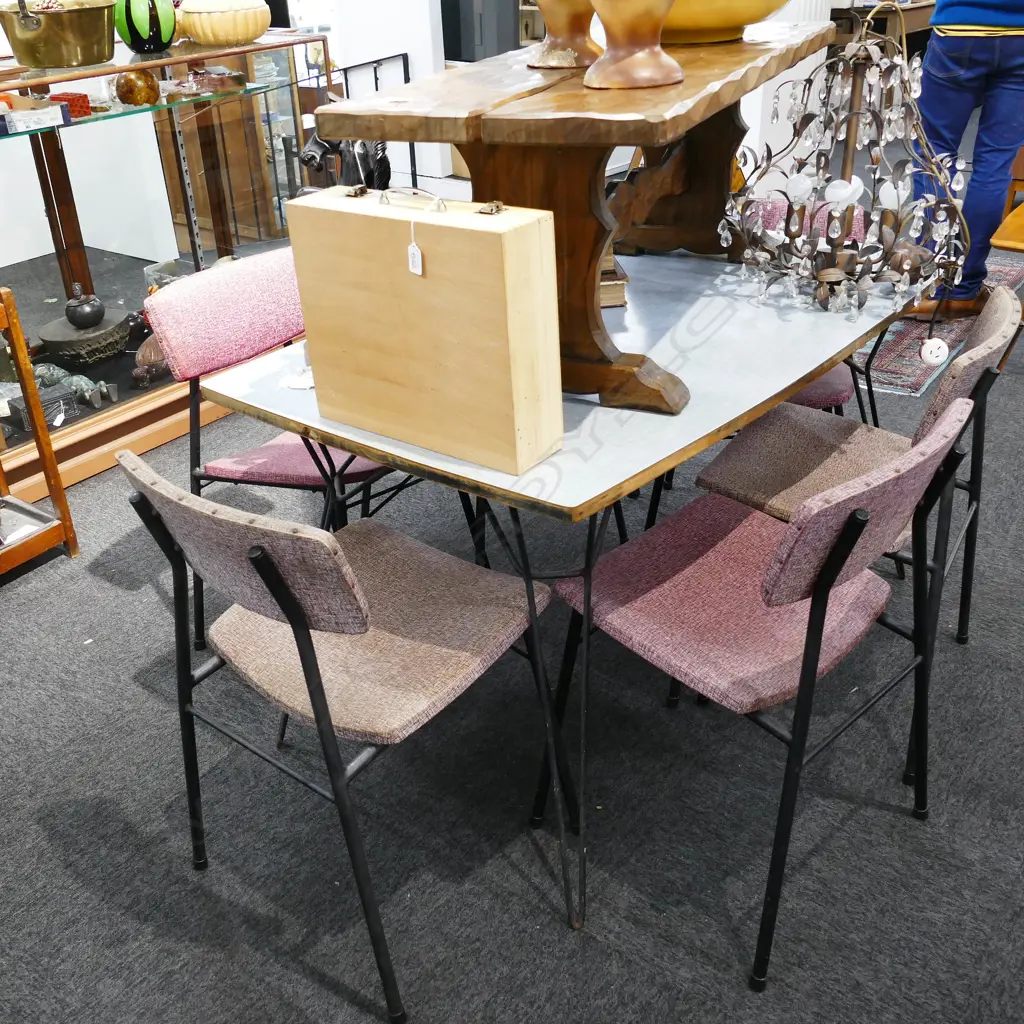 JOHN CRICHTON TABLE & 6 CHAIRS ORIGINAL... Image 1++