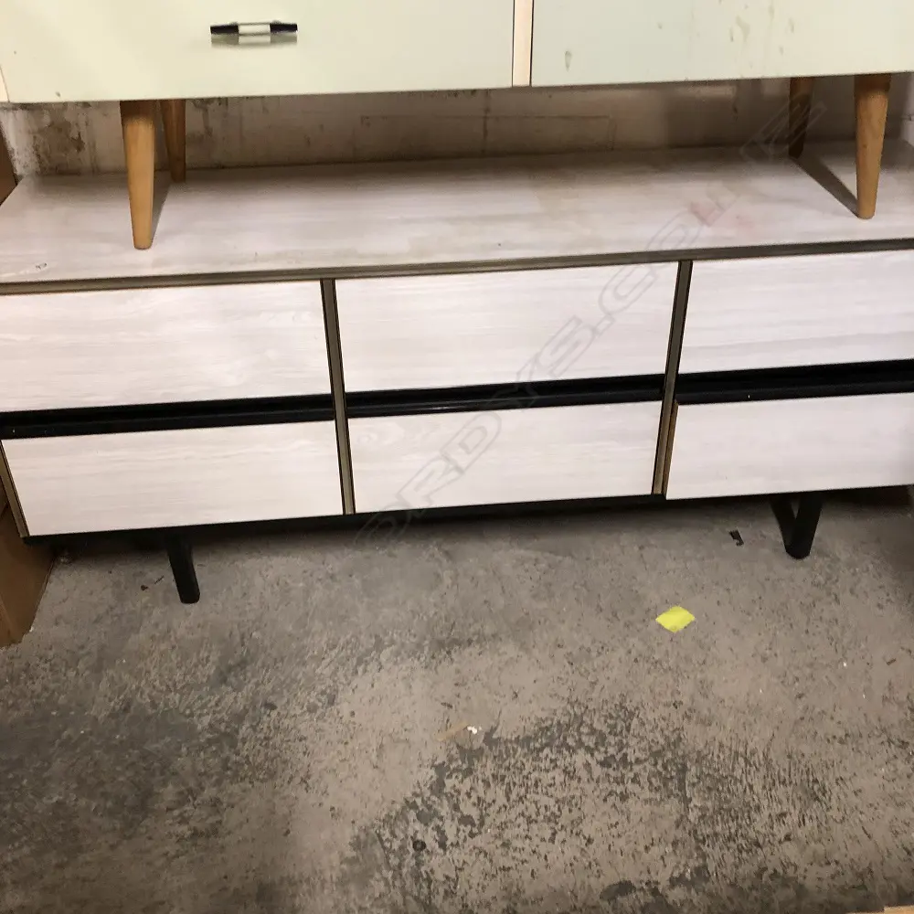 FORMICA 6 DRAWER CHEST L 1410 A/F Image 1++