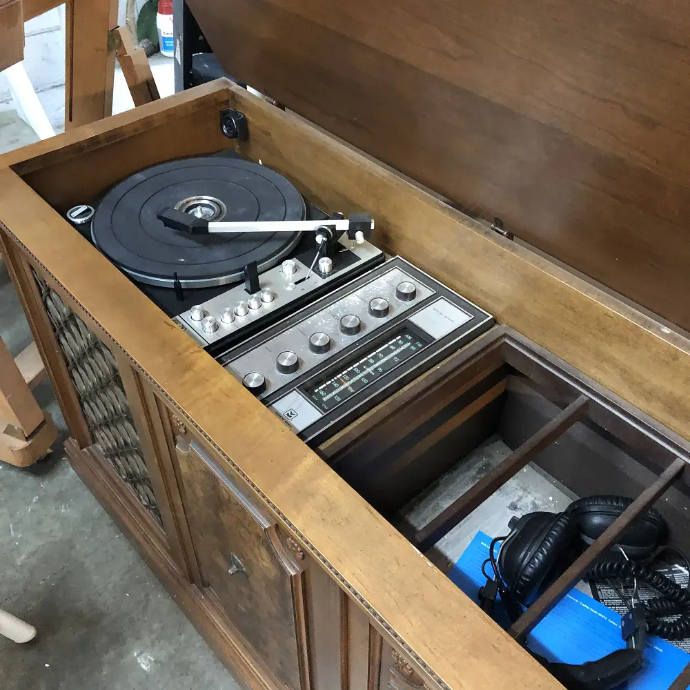 B.S.R TRANSCRIPTION RADIOGRAM/HEAD PHONES + 56 L.P RECORDS Image 1++