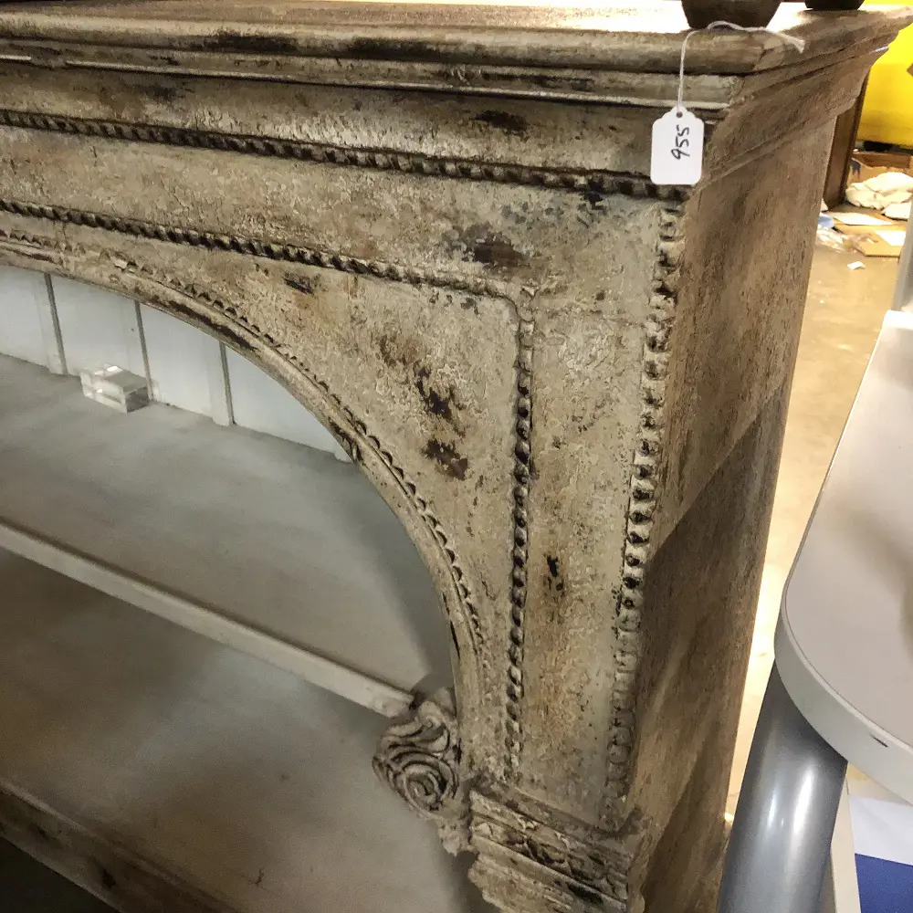 ANTIQUE EUROPEAN RUSTIC PAINTED BOOKCASE Image 1++