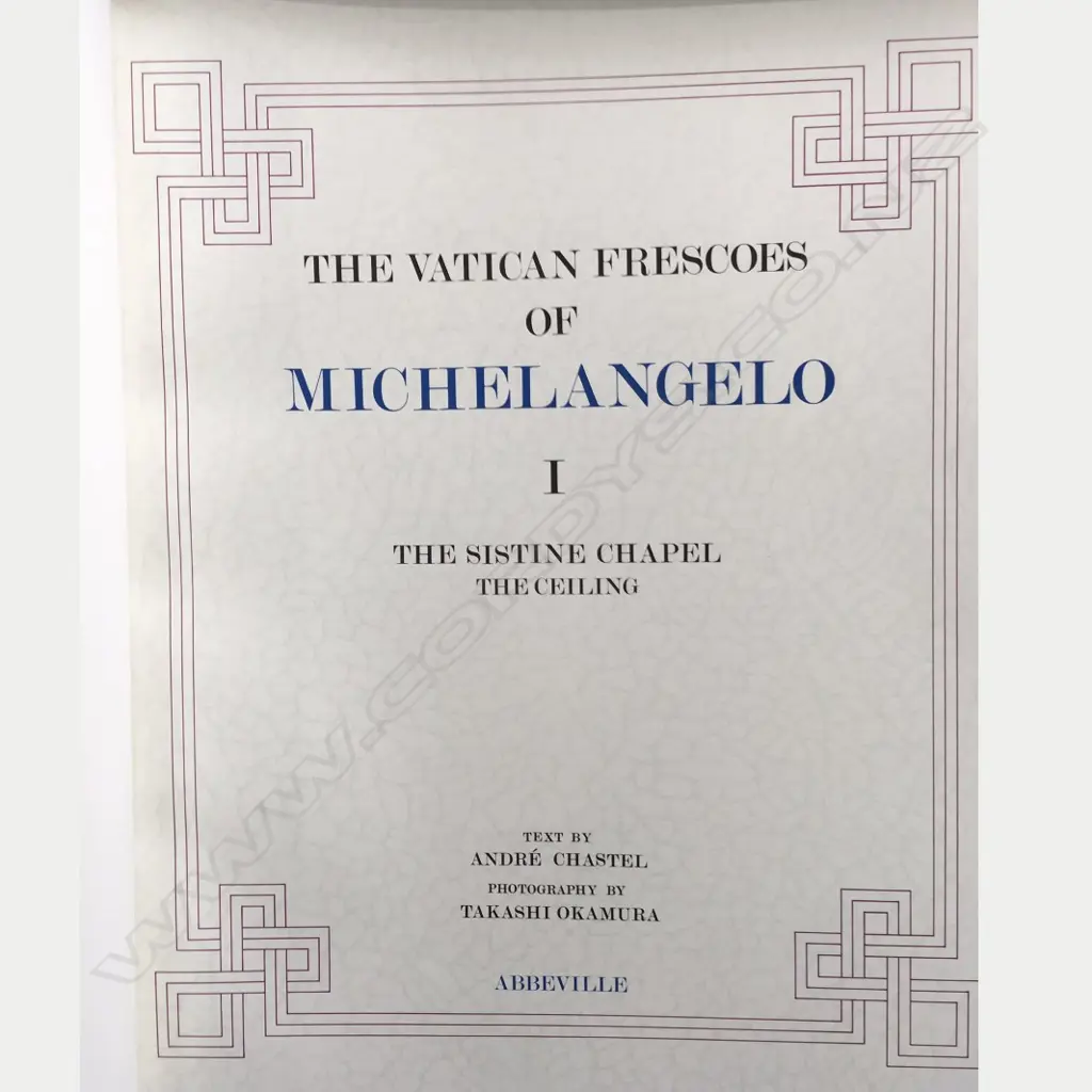 THE VATICAN FRESCOES OF MICHELANGELO VOL I Image 1++