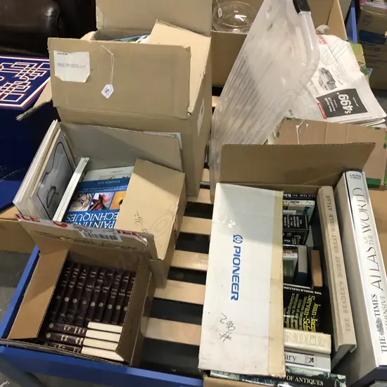 5 ASST BOXES OF BOOKS