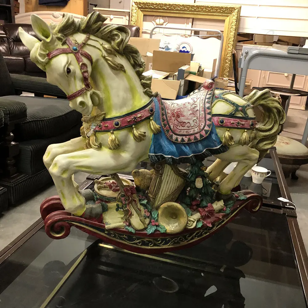XMAS ROCKING HORSE L 260 MM Image 1++