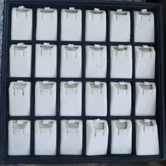 BOX OF JEWELLERY DISPLAY STANDS