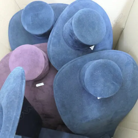 LARGE BOX OF ASST JEWELLERY STANDS