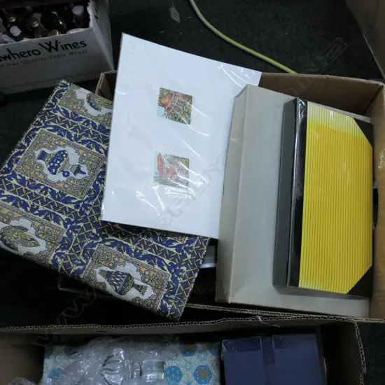 ASST EMPTY PHOTO+STAMP ALBUMS DESK SET ETC