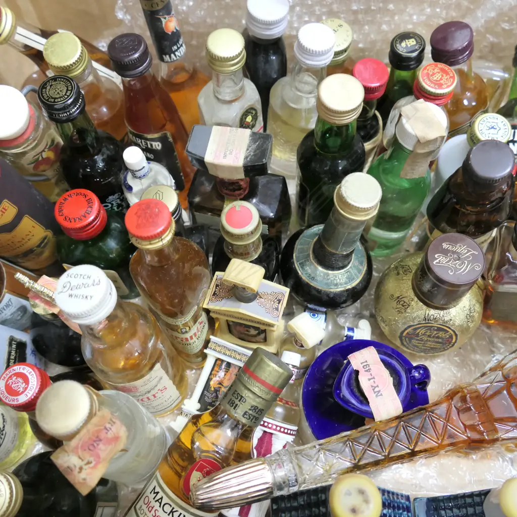 COLLECTION OF MINIATURE  BOTTLES Image 1++