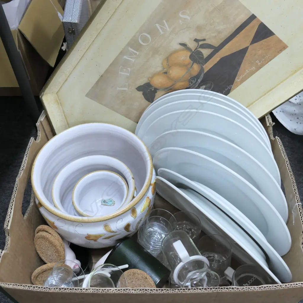 LOT PLATES /TRAY/BODIUM/GLASSES ETC Image 1++