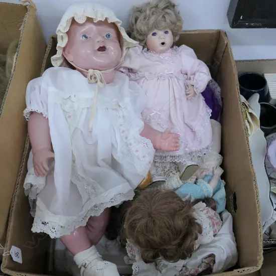 BOX OF DOLLS