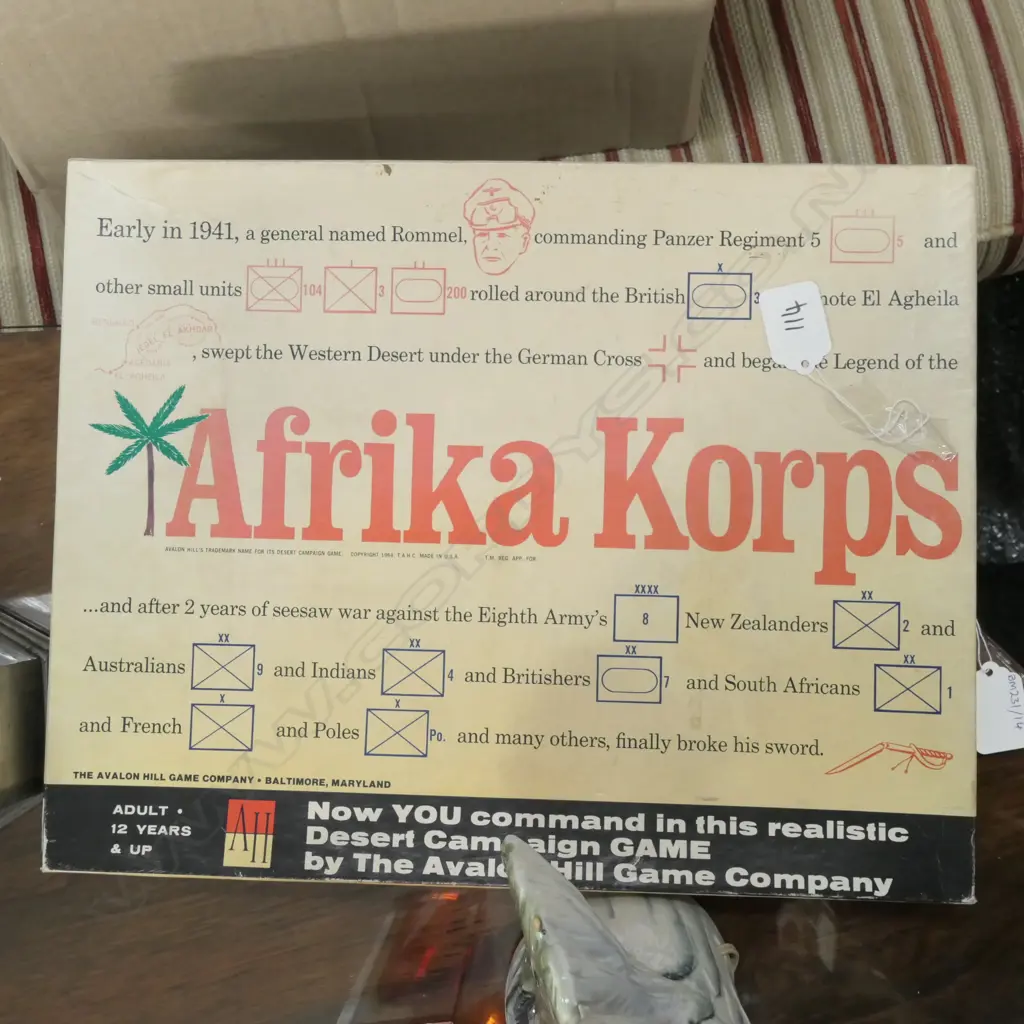 WWII DESERT CAMPAIGN GAME - ORIGINAL IN BOX Image 1++