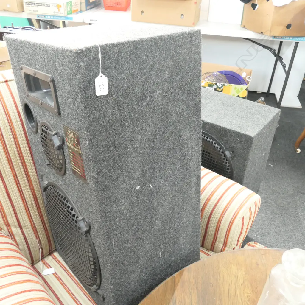 PAIR OF LARGE 8812 LINEAR PHASE STUDIO MONITORS Image 1++