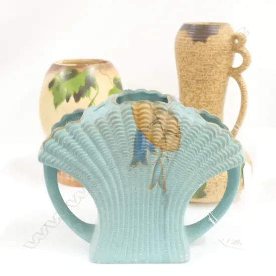 3 VINTAGE SYLVAC VASES H 260 MM