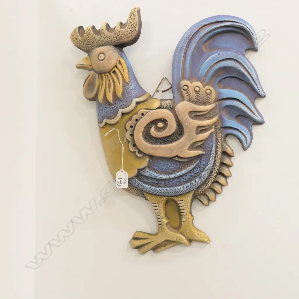 CERAMIC ROOSTER PLAQUE AF  Image 1++