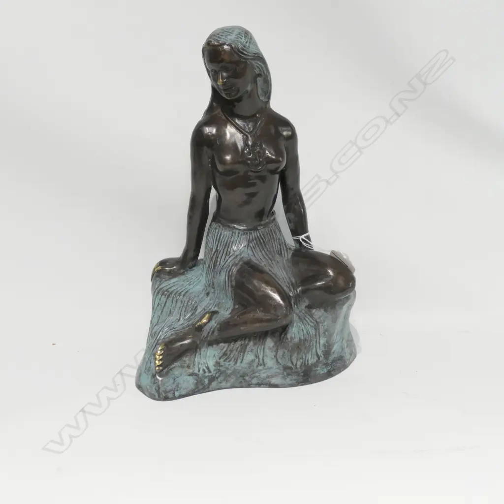 PANIA ON THE REEF HEAVY BRONZE SCULPTURE H.265mm Image 1++