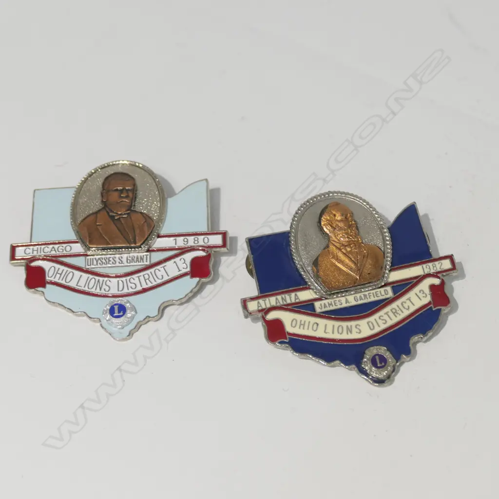 2 OHIO LIONS CLUB BADGES Image 1++