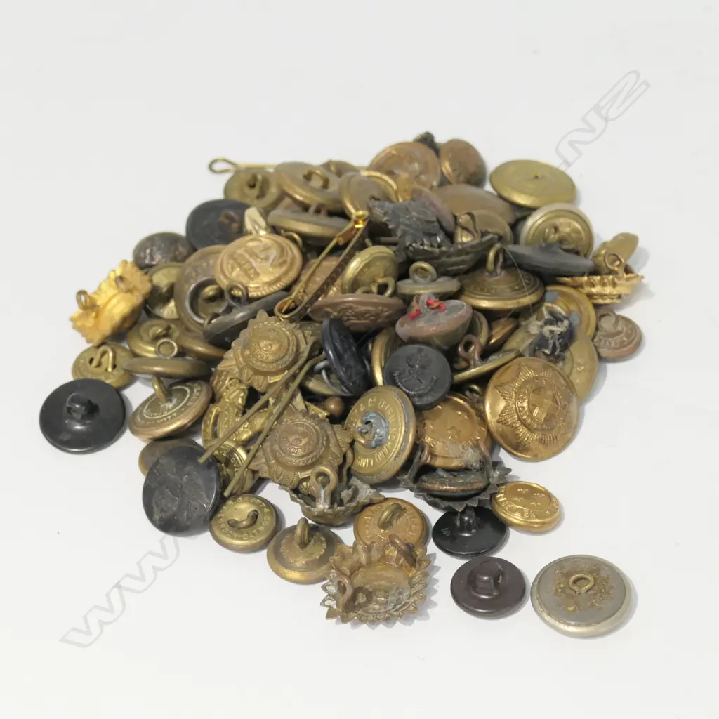 COLLECTION OF REGIMENTAL BRASS BUTTONS Image 1++