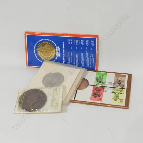 COOK BI-CENT MEDALLION, 1989 WHITBREAD , 1974 COMM GAMES & RICHARD PEARSE MEDALS