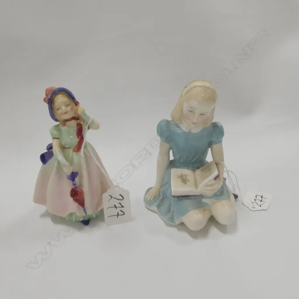 2 R/DOULTON FIGURES ALICE + BABIE H110 MM Image 1++