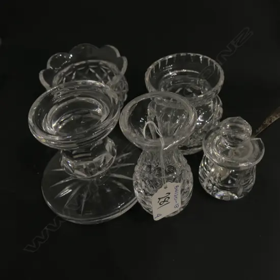 4X ASSORT. CRYSTAL WARE 