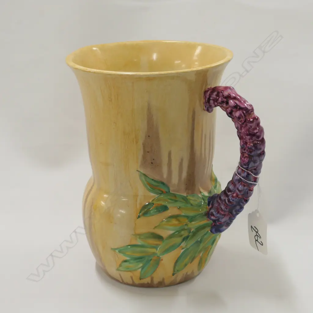 CLARICE CLIFF LARGE PAINTED JUG Image 1++