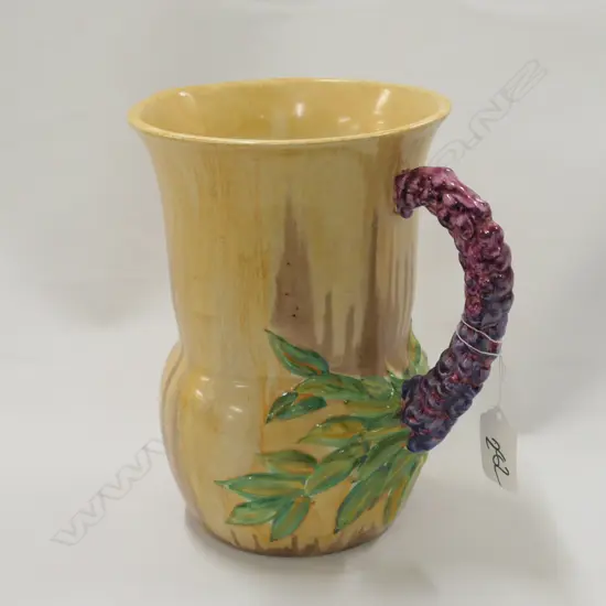 CLARICE CLIFF LARGE PAINTED JUG