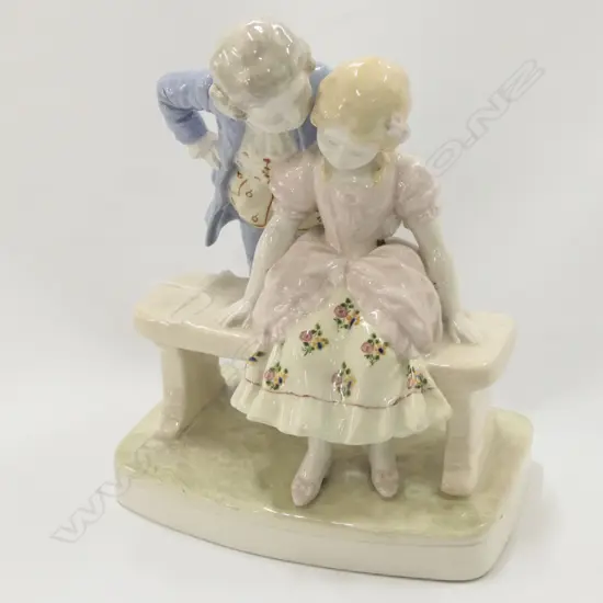 GOLDSCHEIDER YOUNG BOY AND GIRL H220 MM