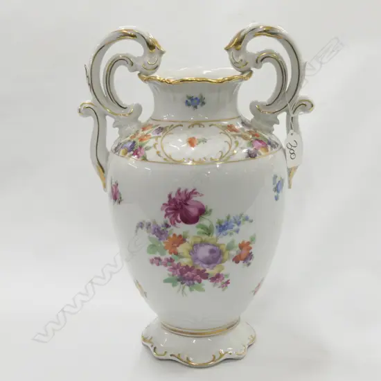 SCHUMANN ARZBERG GERMAN VASE 340MM H AF CHIP TO RIM