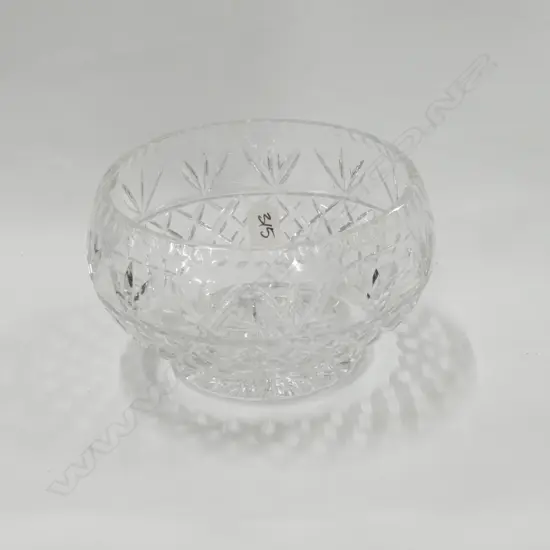ROYAL WORCESTER CRYSTAL BOWL 250MM DIA