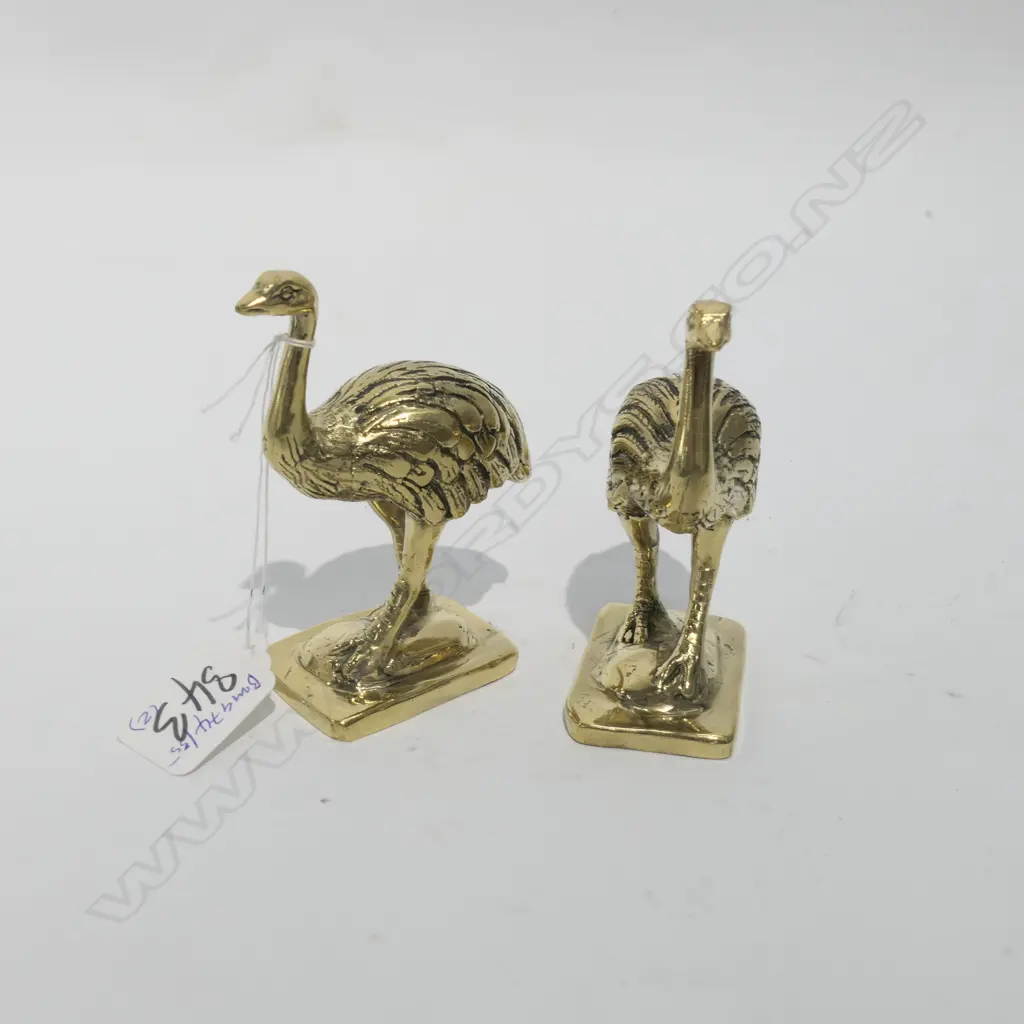 PR OF CAST BRASS EMUS H 110 MM Image 1++