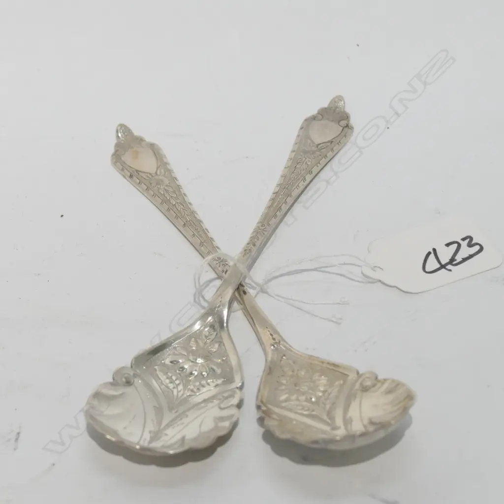 PR SILVER PLATE JAM SPOONS (PELICAN MARK AND TW) Image 1++