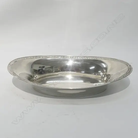 SILVER 800 MARKED GERMAN OVAL DISH 240 GR