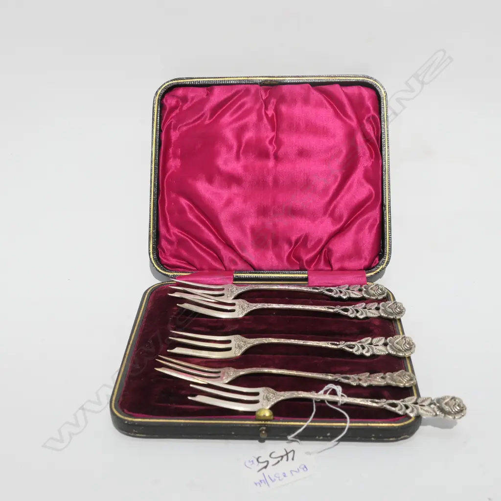 SET OF 5 800 SILVER FORKS Image 1++
