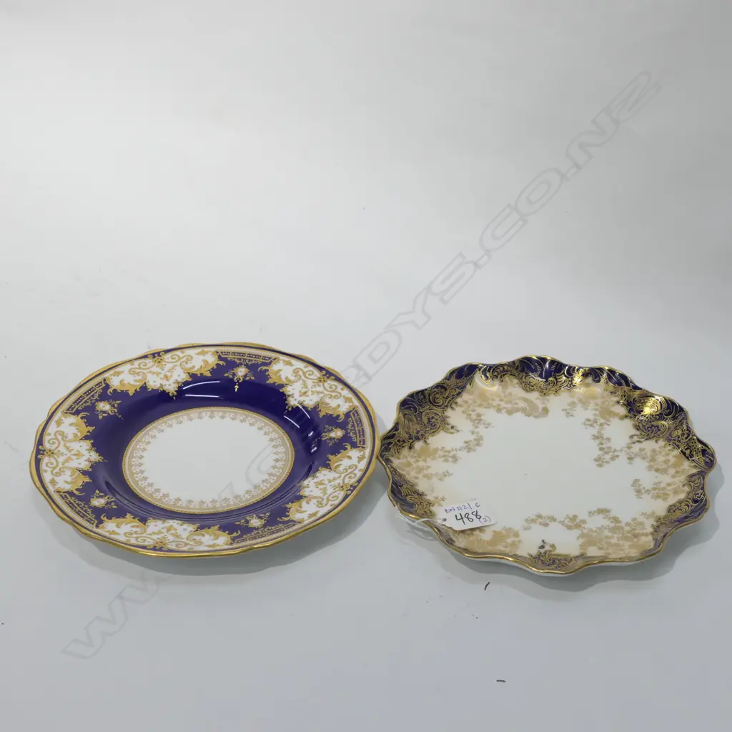 TWO PCES B/W AND GOLD; R. DOULTON AND SPODE Image 1++