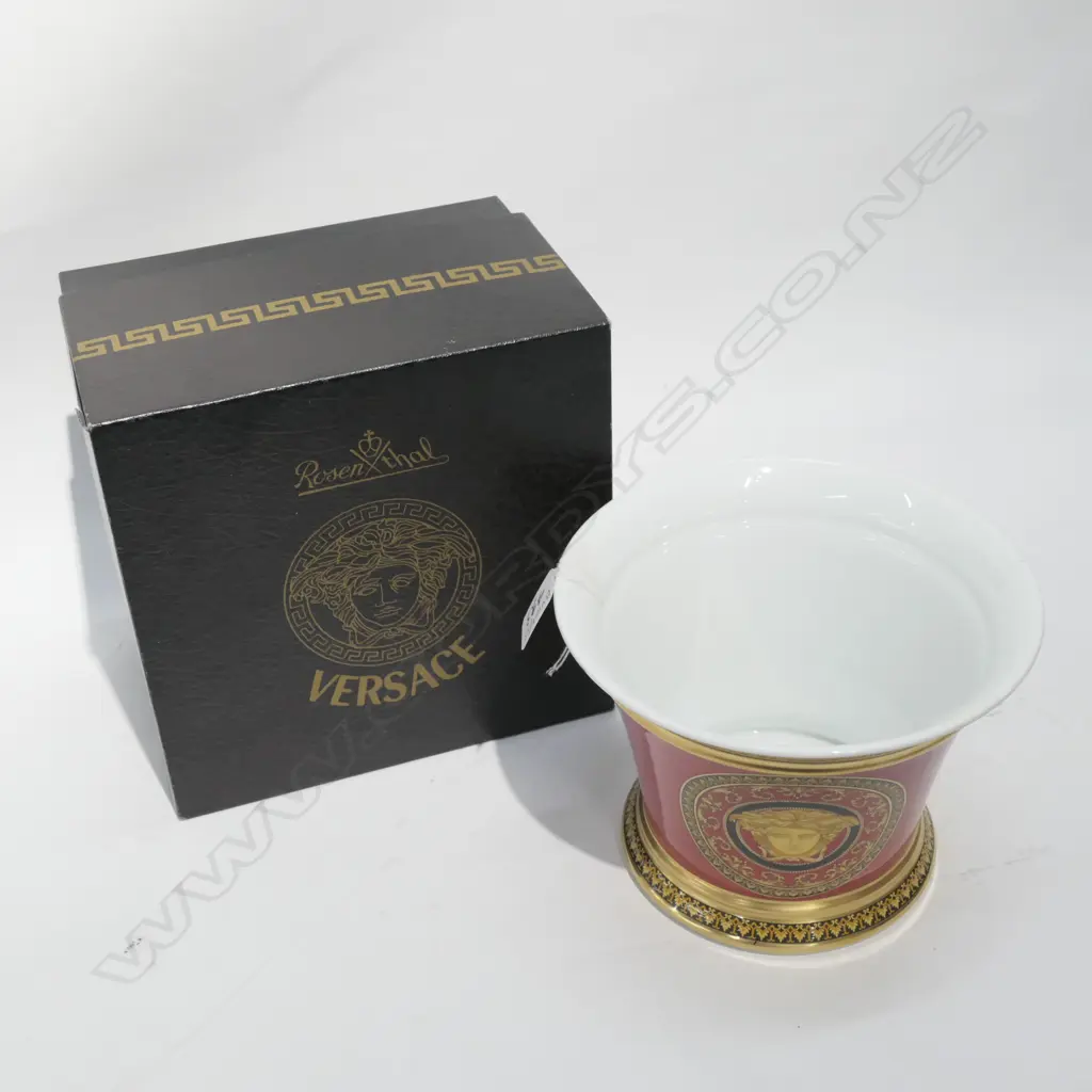 BOXED ROSENTHAL VERSACE VASE H 140 MM Image 1++