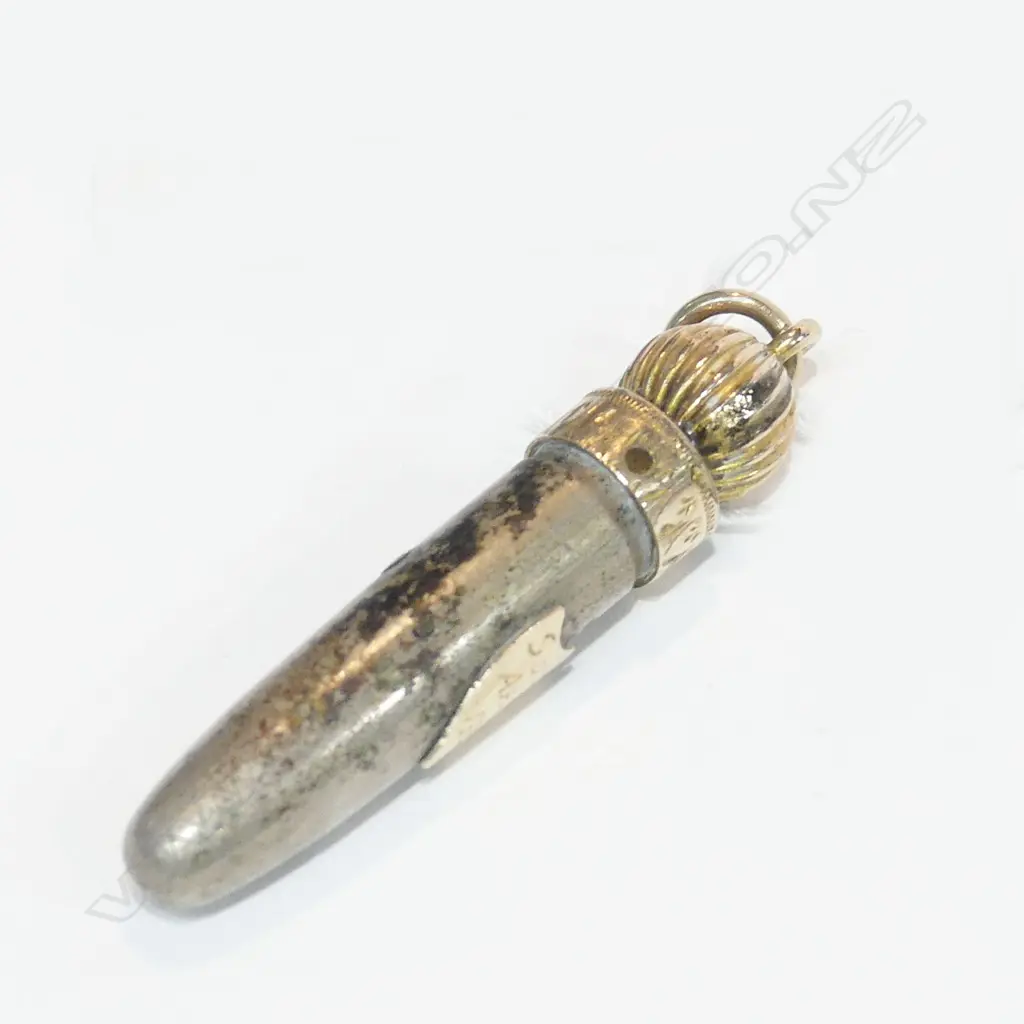 'SOUTH AFRICA 1900' GOLD MOUNTED BULLET HEAD PENDANT Image 1++
