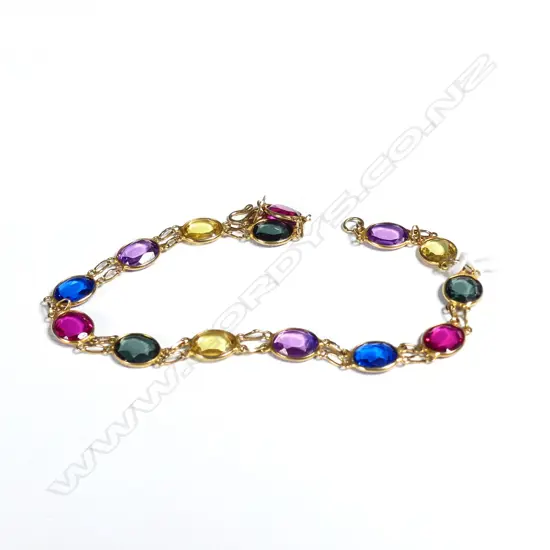 8CT MULTICOLOUR  BRACELET 