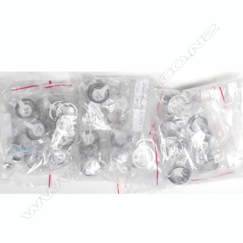 3 BAGS OF S.STEEL WEDDERS, # 2053, 2571, 2565 Image 1++