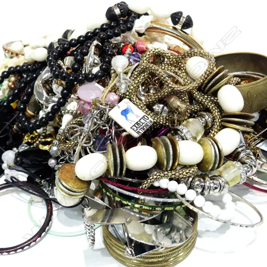 LARGE CONTAINER OF COSTUME JEWELLERY