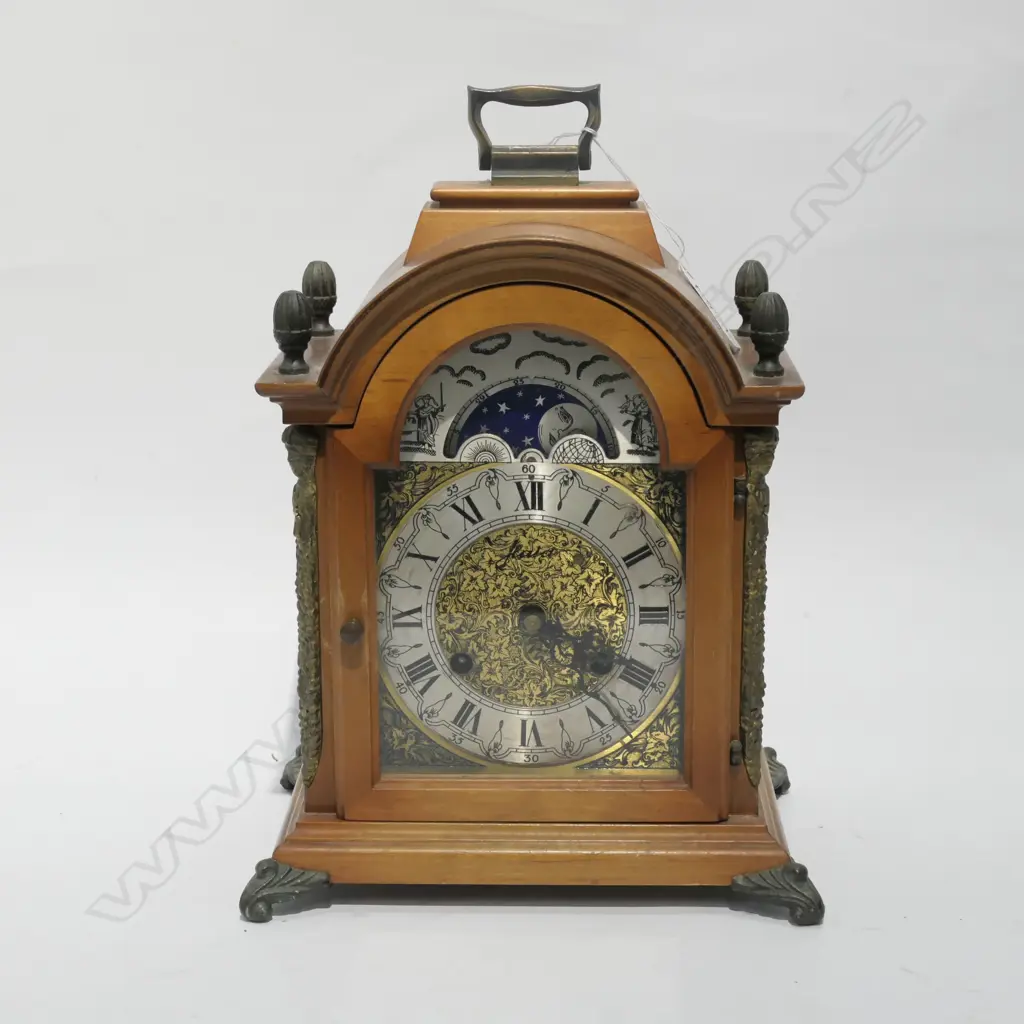 WEST GERMAN W.HAID BRACKET CLOCK NIGHT & DAY  Image 1++