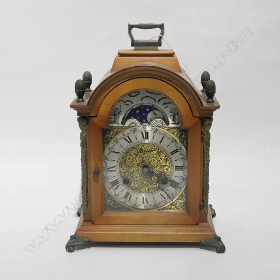 WEST GERMAN W.HAID BRACKET CLOCK NIGHT & DAY 