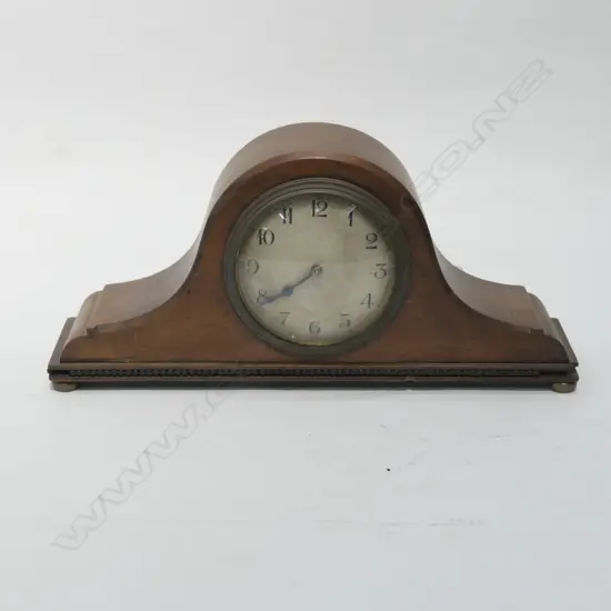 EDWARDIAN MAHOGANY MANTEL CLOCK