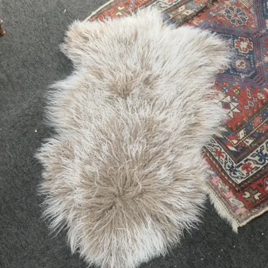 LIGHT BROWN MONGOLIAN GOAT HIDE